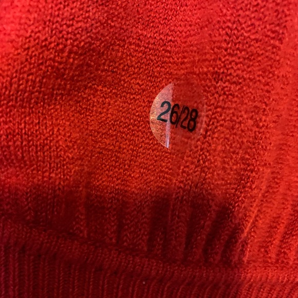 NWT, Lane Bryant, Red V-neck Sweater, Sz 26-28 - Picture 5 of 7
